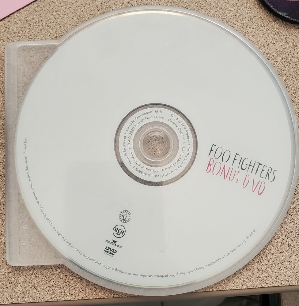 Foo Fighters Bonus DVD 2002 One By One