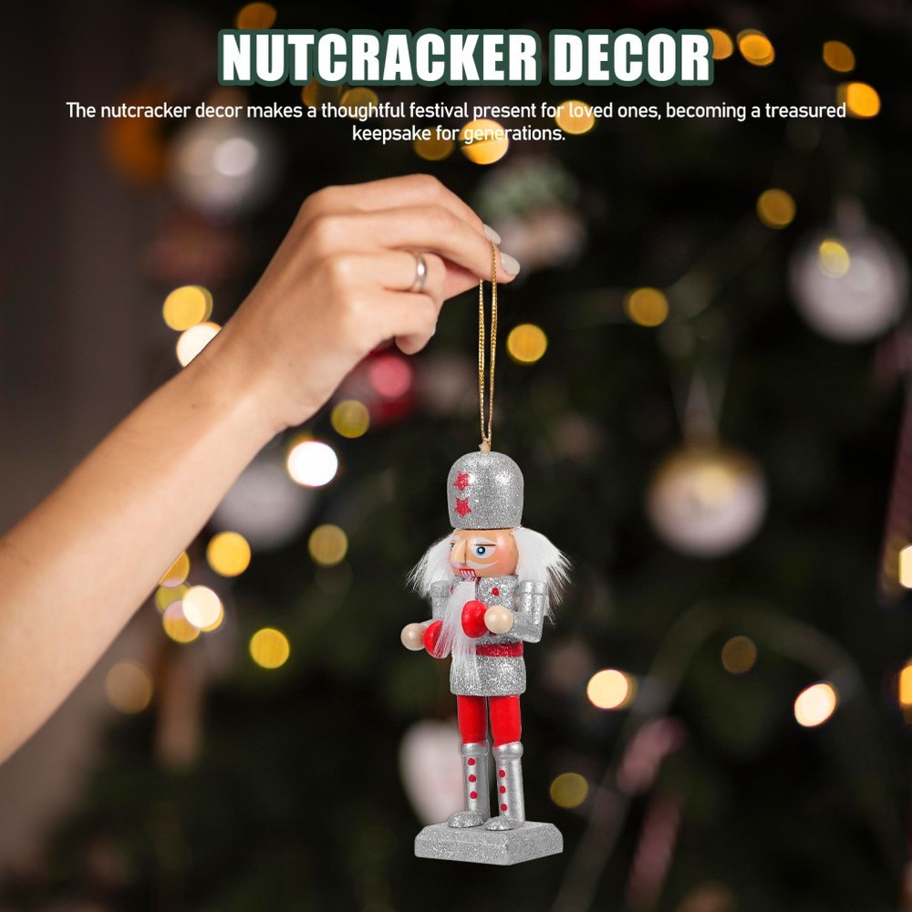 10 Pcs Nutcracker Ornaments Christmas Décor Soldier Nutcrackers Decorations