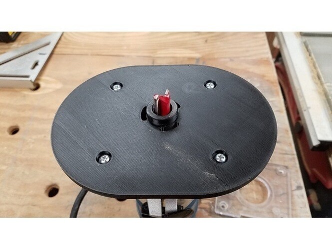Router Base Plate for Bosch PR20EVS (Square Base) 1/2" Router Bit