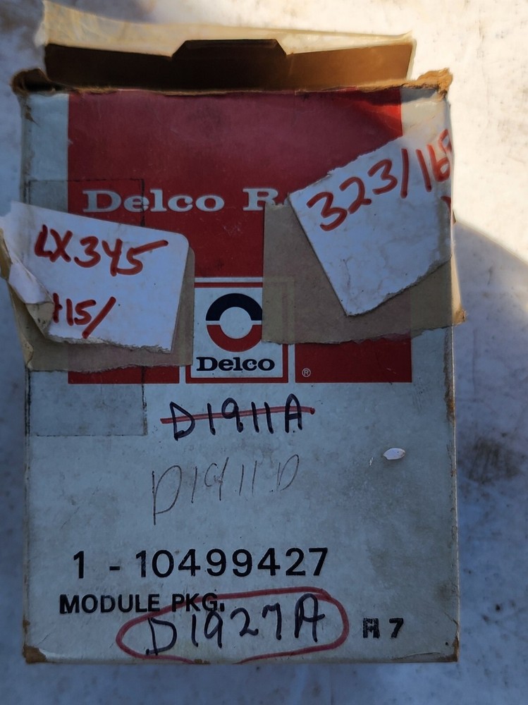 Delco D1927A Ignition Control Module 10499427