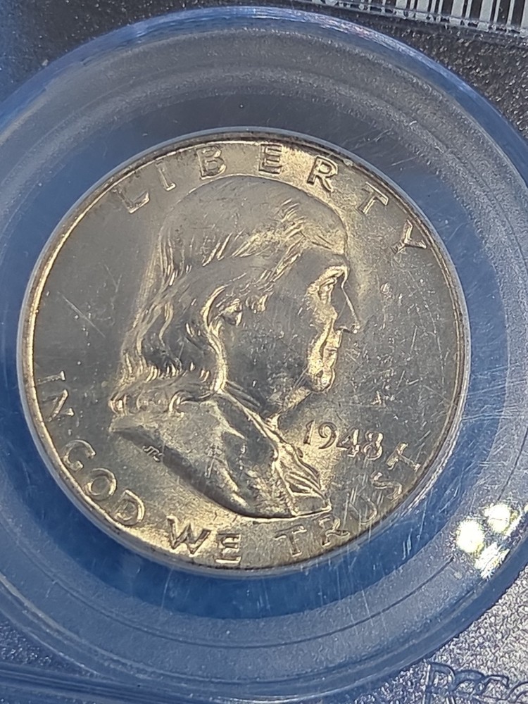 1948 D Franklin Half Dollar PCGS MS64FBL
