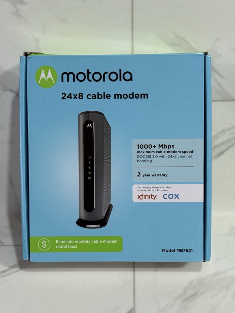 Motorola Modem Cable MB7621 New - Open Box
