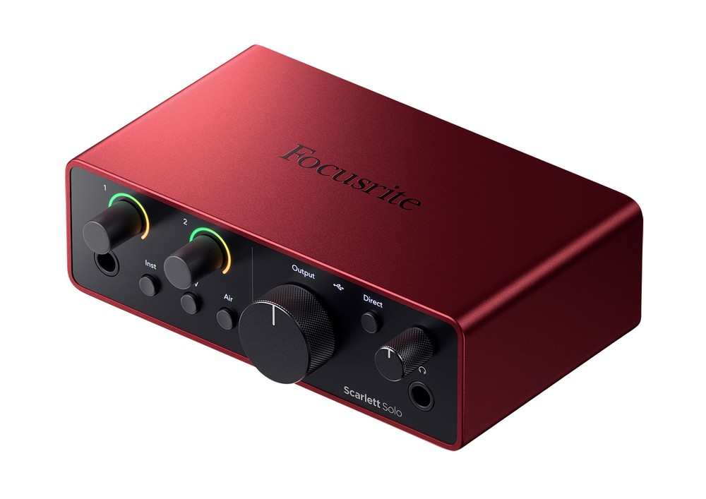 Focusrite Scarlett Solo 4th Gen Studio Recording USB Audio Interface+Software