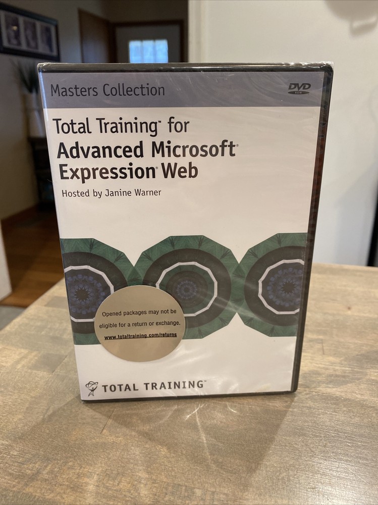 Advanced Microsoft Expression Web Total Training (DVD) Brand new sealed￼