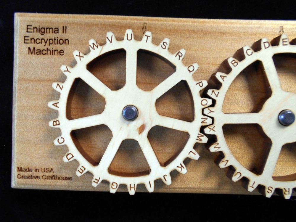 Enigma II Encryption Machine & Puzzle SZ SMALL – Encode & decode secret messages