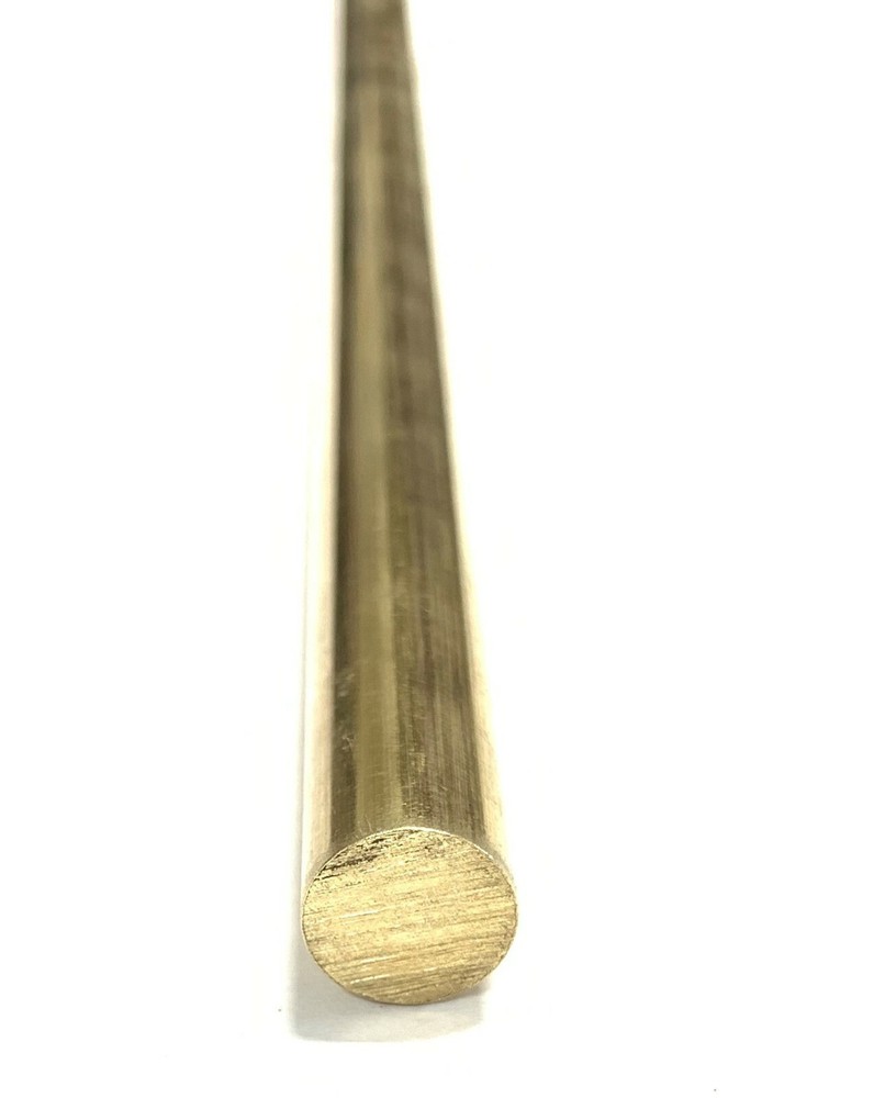 3/8" .375" C360 Brass Solid Round Bar Rod H02 12" Piece