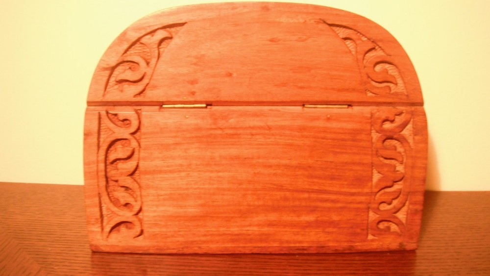 Round Topped Solid Wood Chest