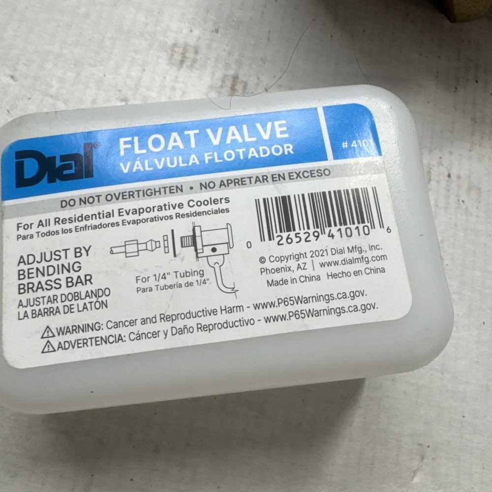 1/4" Evaporative/Swamp Cooler Float Valve #4101