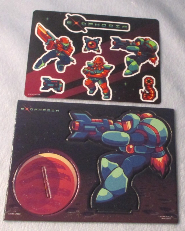 PS5 Exophobia Game Inserts Sticker Sheet & Puzzle