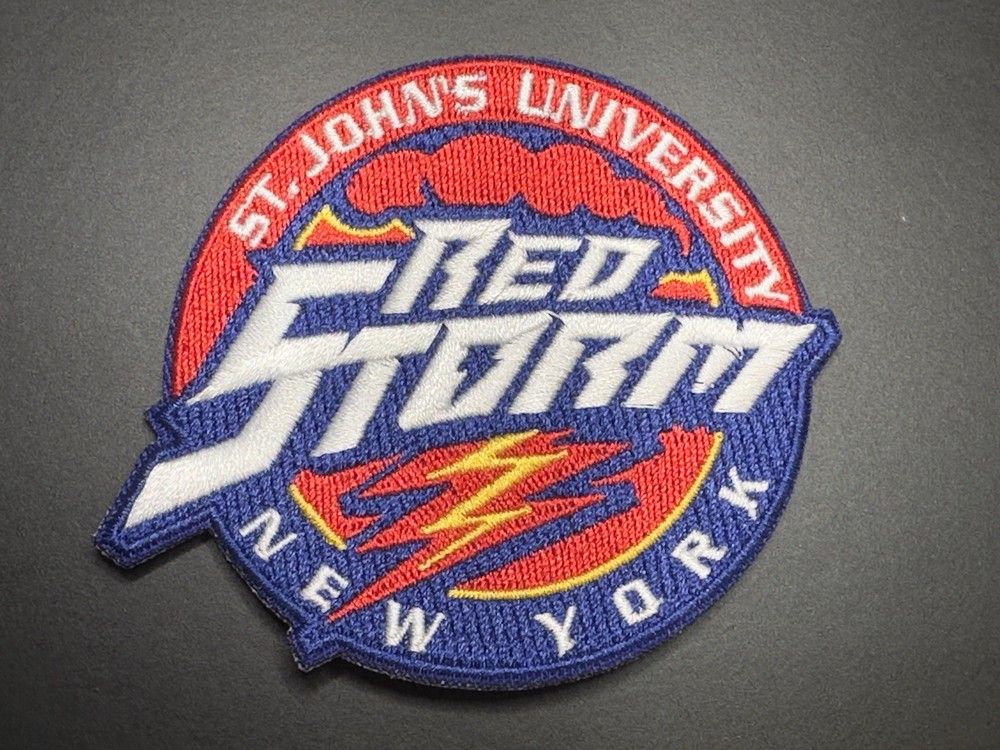 St. Johns Red Storm Iron On Patch