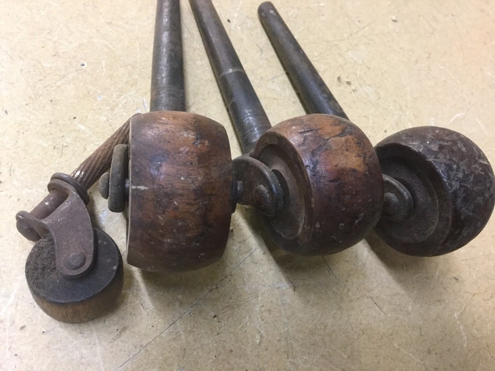 Vintage Wood Caster Wheels