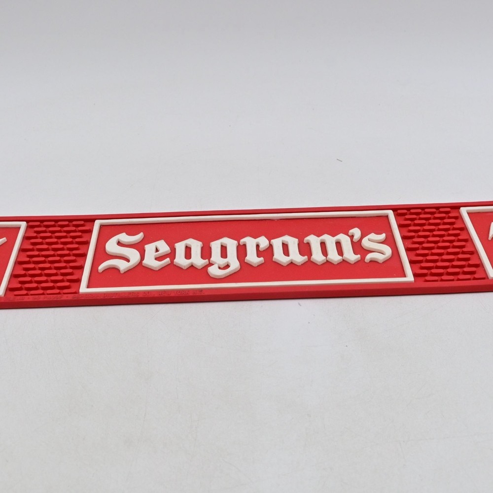 Seagram's 7 Rubber Bar Runner Spill Drip Mat