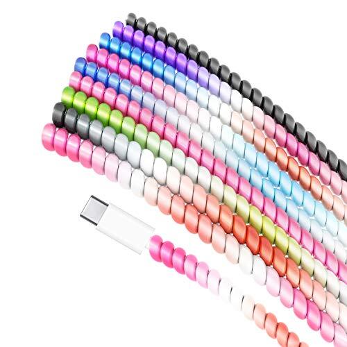 Spiral Cable Protector Headphone Cable Saver9 Pc Cable Protector/Wire Repair/...
