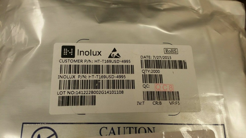 (2000 PCS) HTT169USD4995 Inolux LED Uni-Color Red 632nm 2-Pin PLCC ROHS