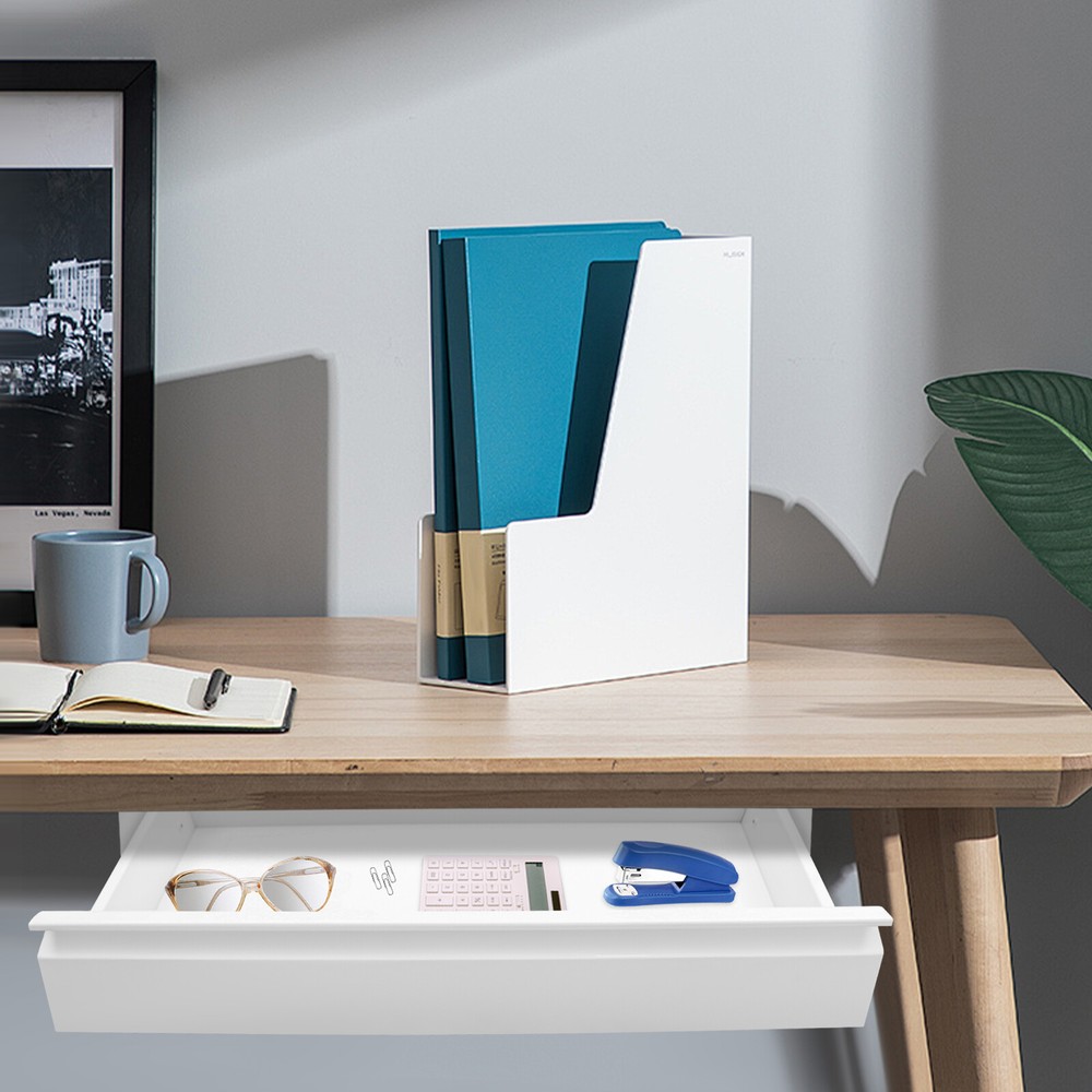 Under Desk Sliding Pull-Out Storage Drawer - Space Saver for Workstations