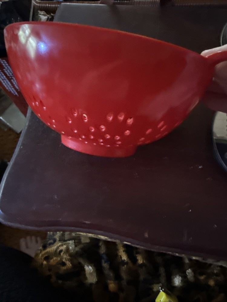 CULINARY ELEMENTS RED COLANDER 100% MELAMINE
