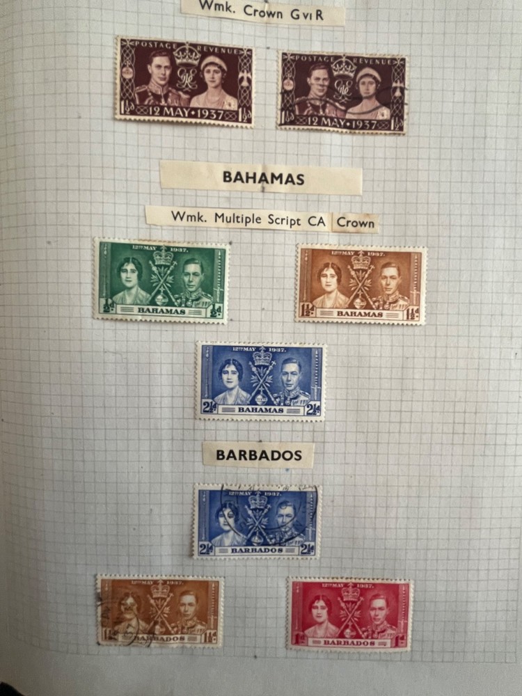 George VI 1937 Commonwealth Coronation Issues 45+ Countries & Territories