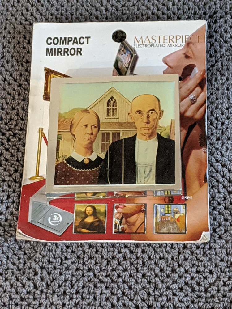 Compact Mirror Masterpiece les masques et la mort Ensor Electroplated Mirror