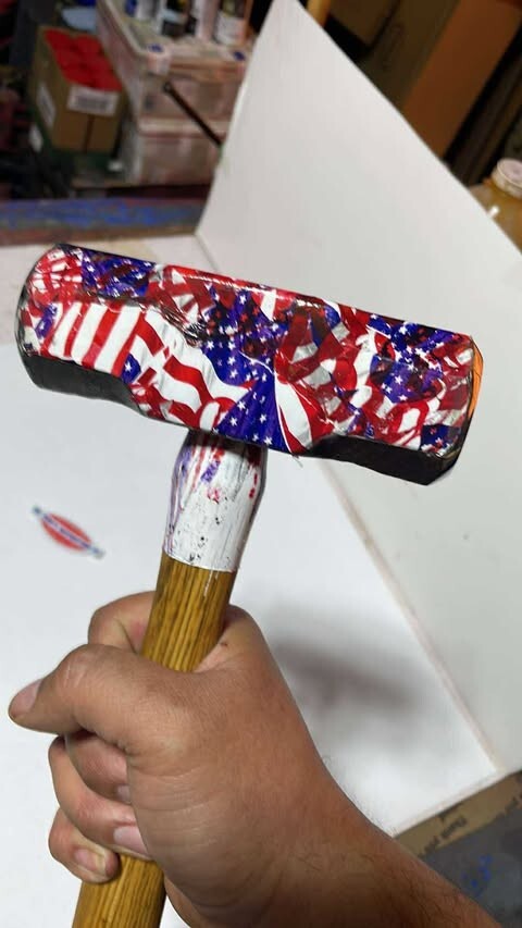 Custom Vintage USN 4 Lb. Sledge Hammer! 15" handle