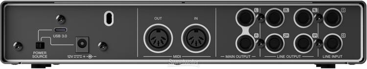 Yamaha URX44C USB-C Audio Interface with Software Suite - White