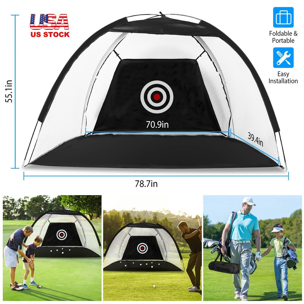Golf Nets for Backyard Driving Real Golf Balls, Golf Practice Training Aids Net
