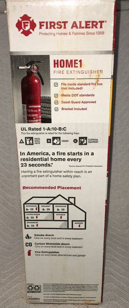 First Alert Home Fire Extinguishers 2 Pack - TOP QUALITY FIRE EXTINGUISHERS NEW