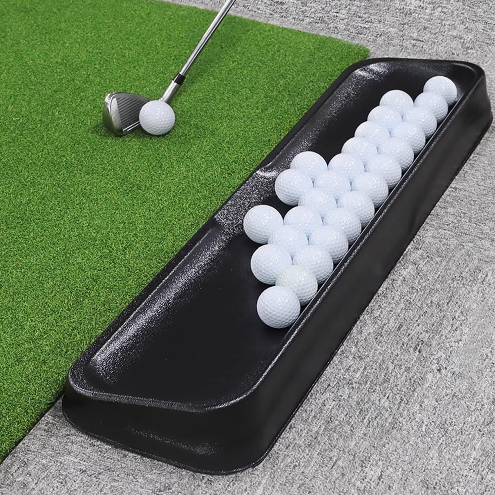 Golf Ball Tray 100 Balls Capacity Swing Tracking Function Hitting Mats