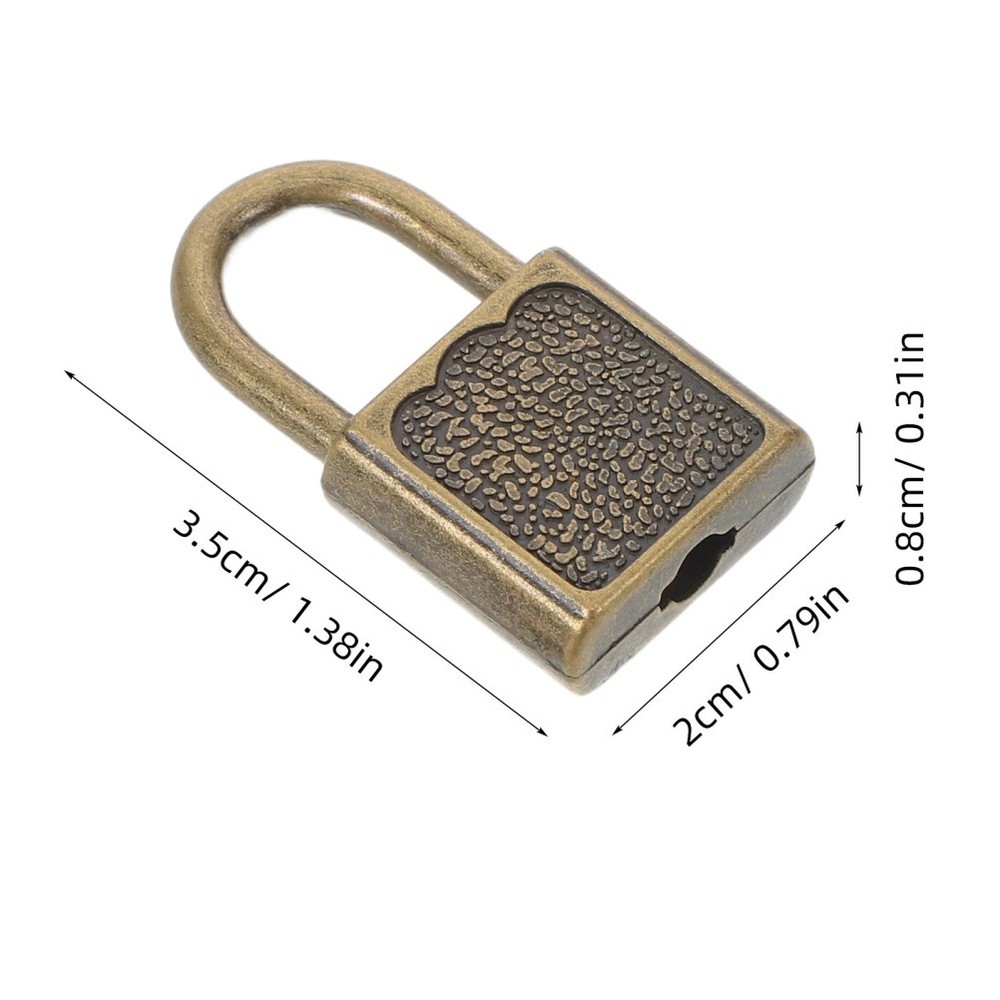 12 Sets Mini Vintage Style Padlocks With Keys For Storage Unit Locks
