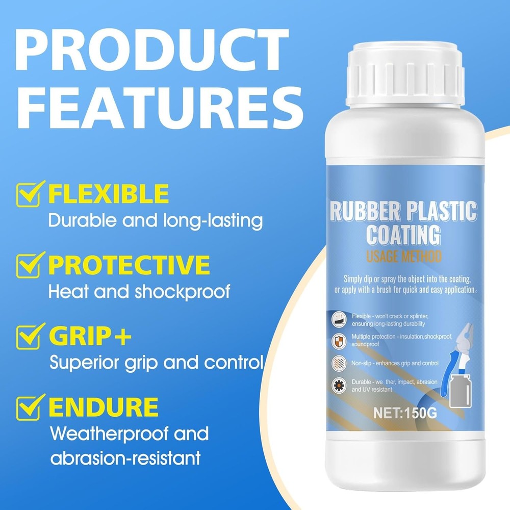 Tool Dip Rubber Coating, Plastic Dip Matte Liquid Rubber dip Flexible Peelable P