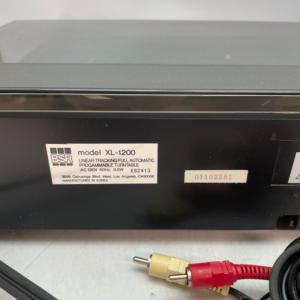BSR XL-1200 Linear Tracking Belt-Driven Automatic Turntable TESTED WORKS GREAT