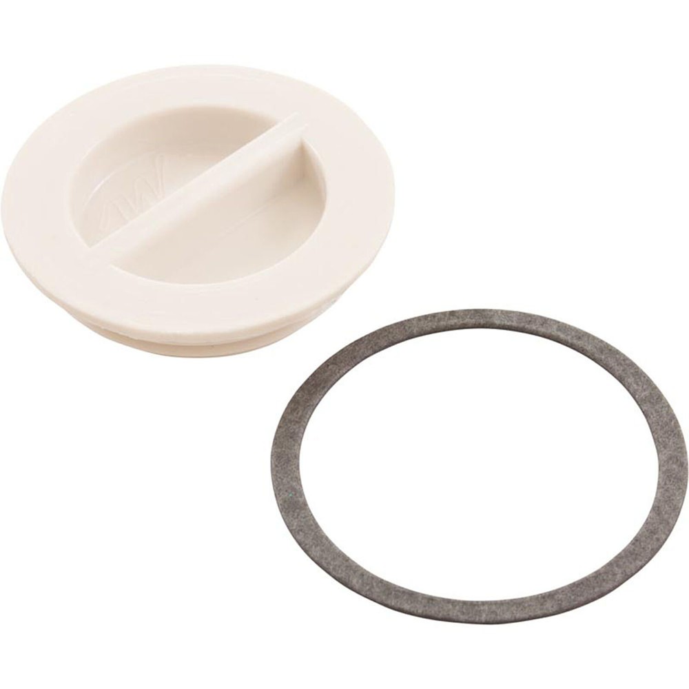 Flush Plug 1 1/2"With Gasket - White