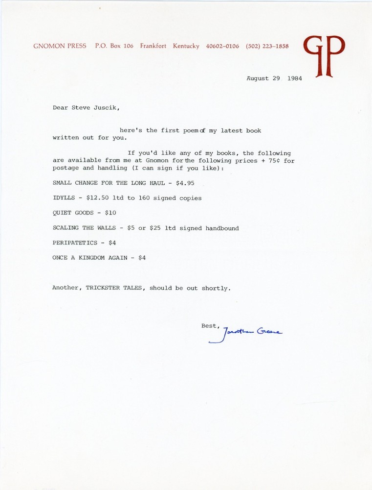 Jonathan Greene - TSL
