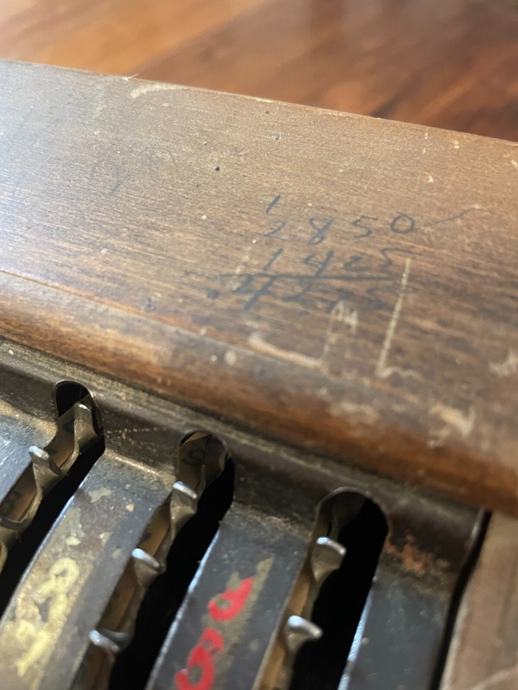 Vintage Antique Adding Machine Little Giant No Front Plate