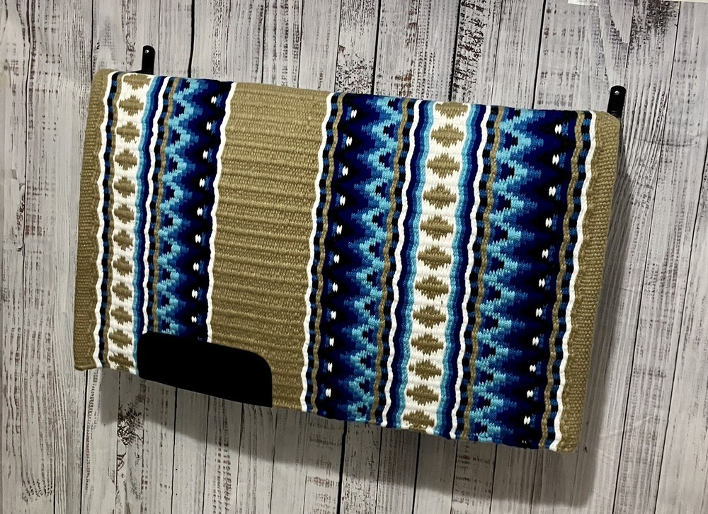 Tan & Royal Blue Western Show Pad