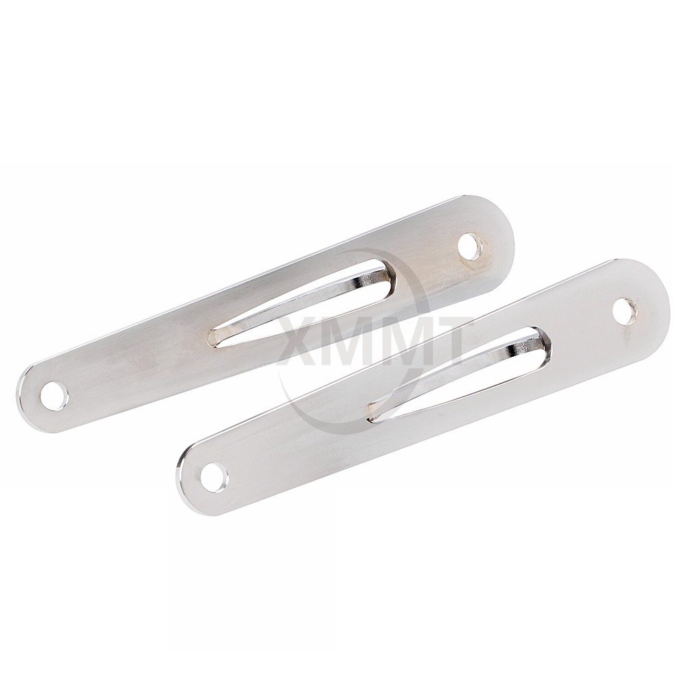 Chrome Front Fork Teardrop Custom Tie-Down Bracket Steel For Harley Road King
