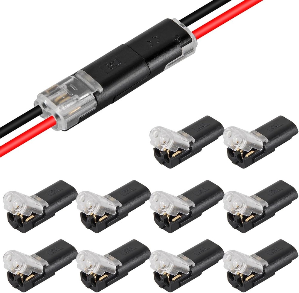 Reusable 2 Pin Low Voltage Wire Connectors - Fast and Safe Wiring Solution