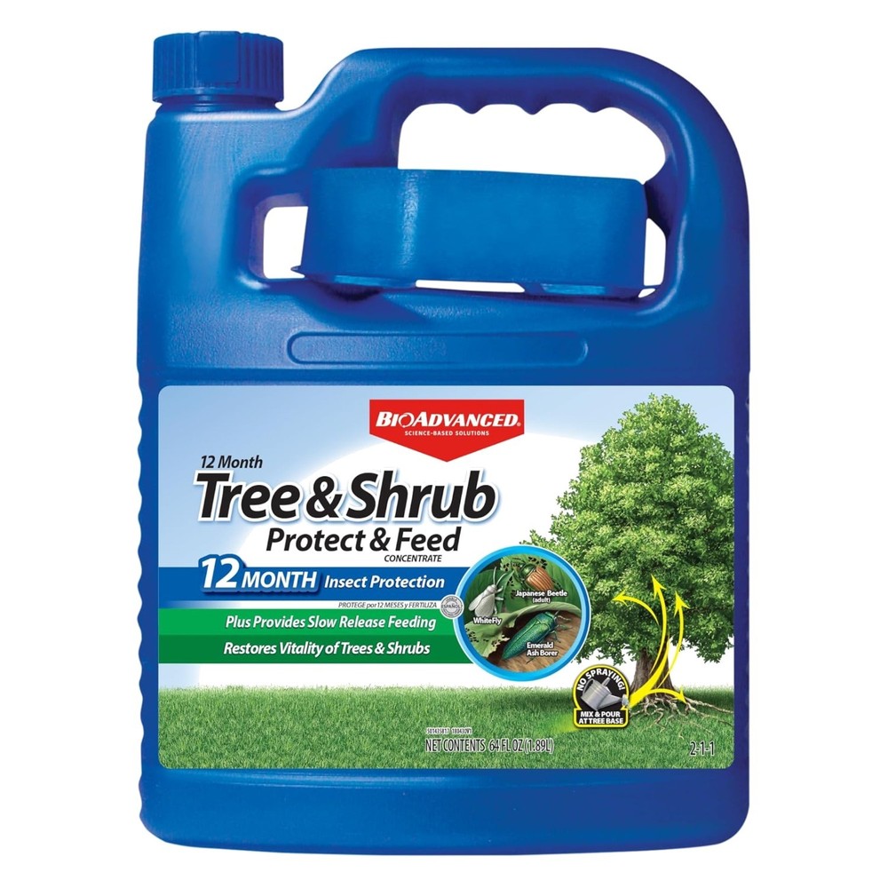 BioAdvanced- 820169K, Concentrate, 64 Oz Tree & Shrub Protect and Feed