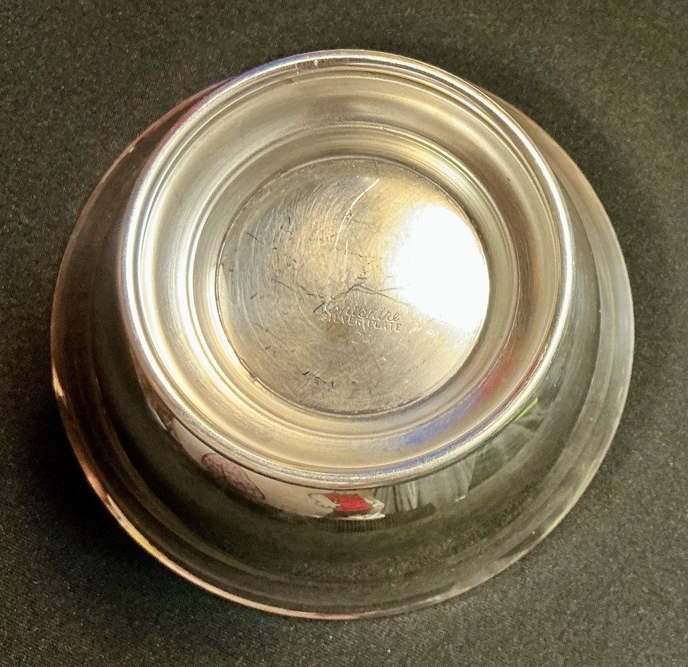 Vintage Cheshire Sterling Silver Plated Bowl #24