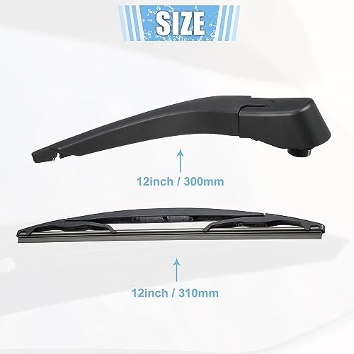 Rear Windshield Wiper Blade Arm Replacement Set Quality Fit for Buick