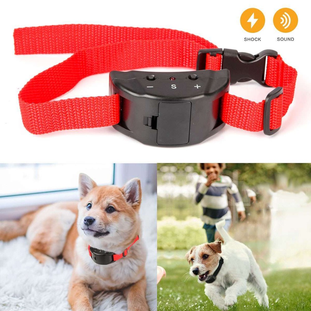 Automatic Anti Bark Barking Shock Control Collar Device Small Medium Large Dog