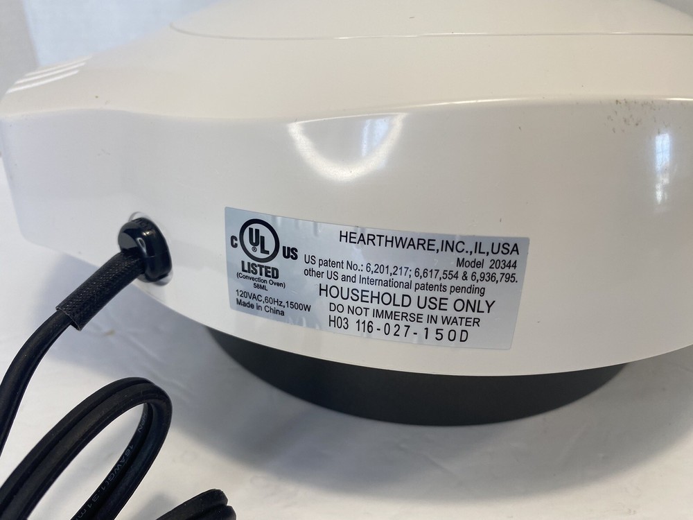 Nuwave Pro Infrared Oven Top Motor 20344 Replacement Part White Tested EUC
