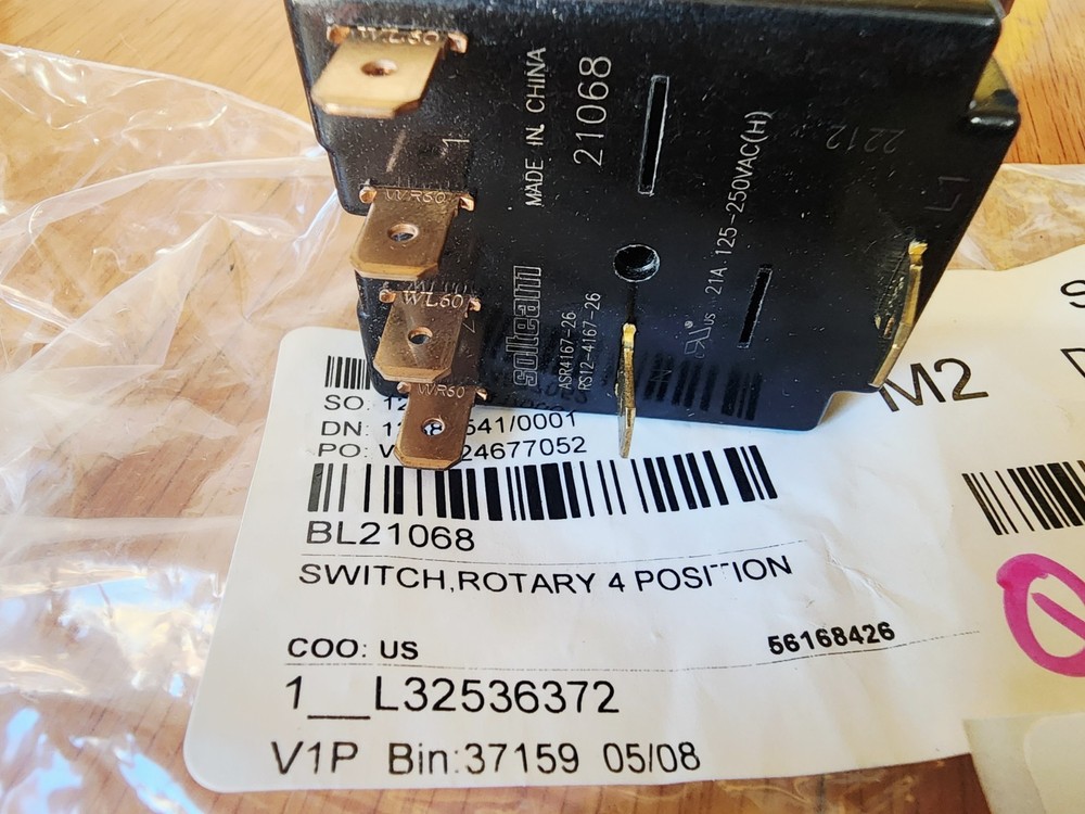 Blodgett 21068 Rotary Switch
