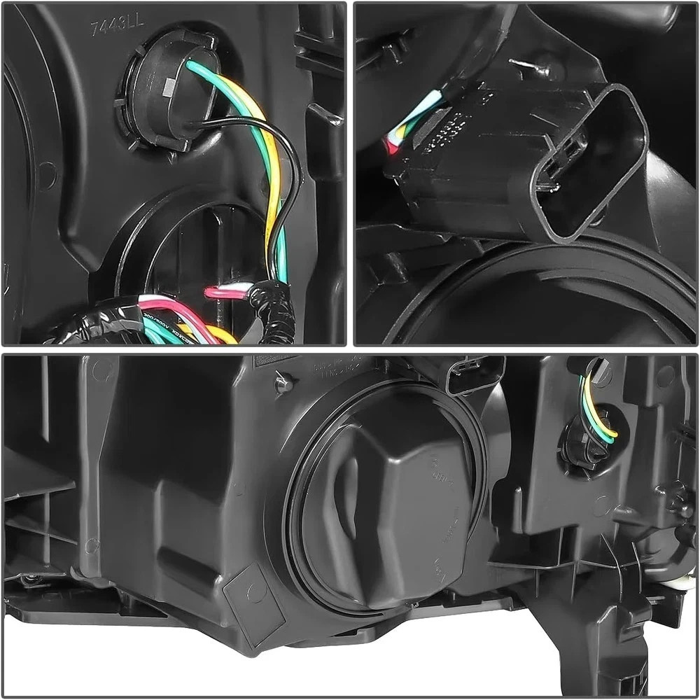 Projector Headlight Assembly Compatible with Chevy Silverado 2500 3500 HD 2015-2