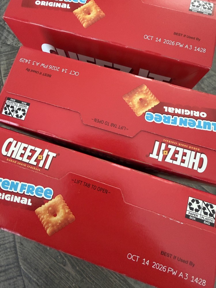 GLUTEN FREE Cheez-It Cheese Crackers Original! 9oz Box