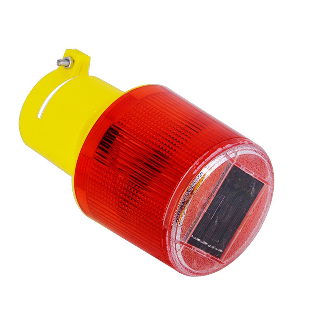 Waterproof LED Solar Warning Light Flash Traffic Security Caution Signal Lamp