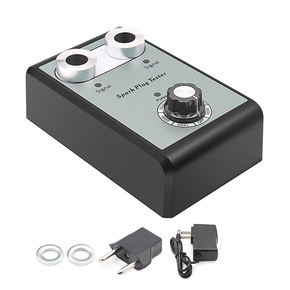 12MM Dual Hole Spark Plug Tester Diagnostic Tool Gasoline Car Ignition Analyzer