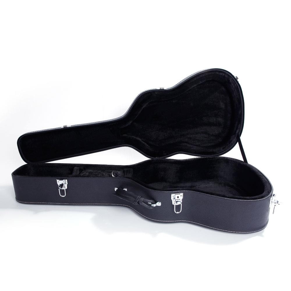 Glarry 39" Protable Flat Black Hard Shell Classical Guitar Case
