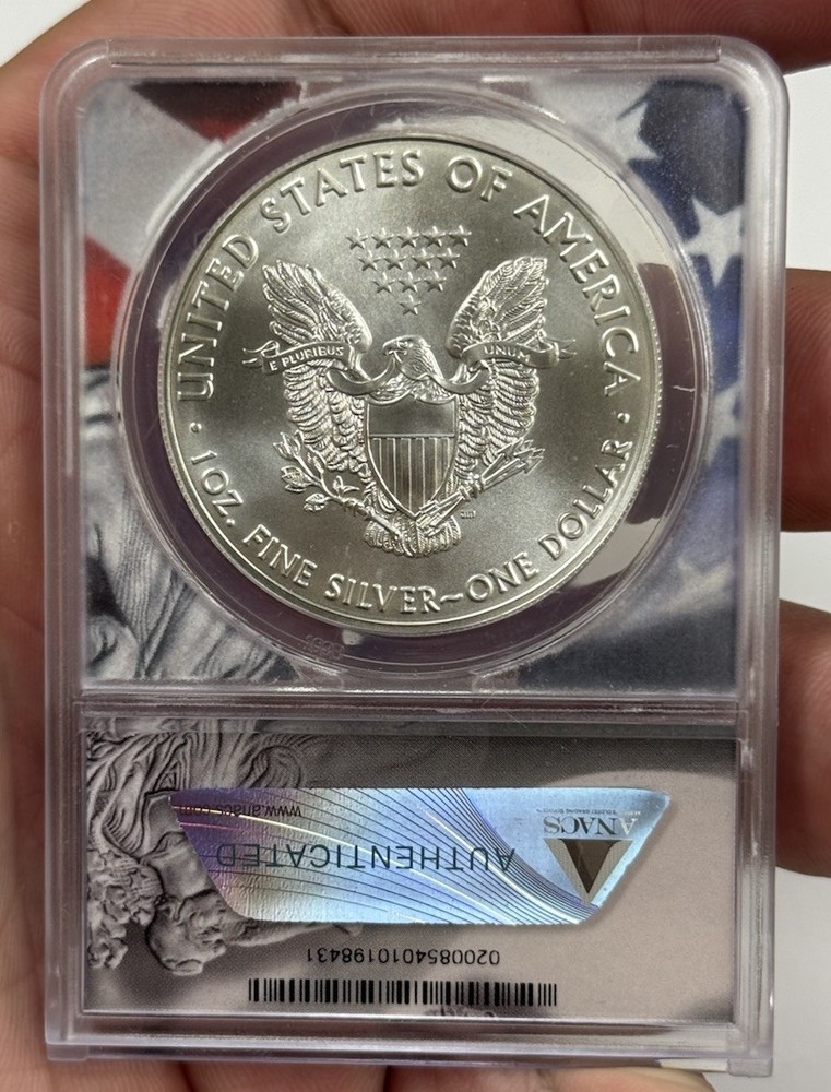2021 w - Anacs MS70 - Silver Eagle Type 1 #8046