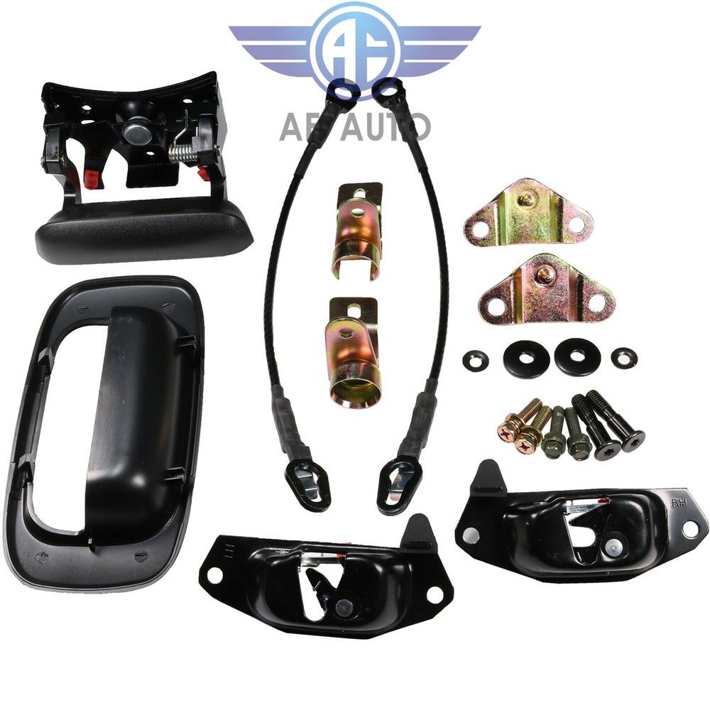 Tailgate Handle Hinge Latch Striker Cable Kit For 99-07 Silverado Sierra