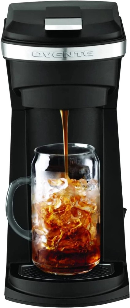 Single Serve Coffee Maker with One-Touch Control and Reusable Filter